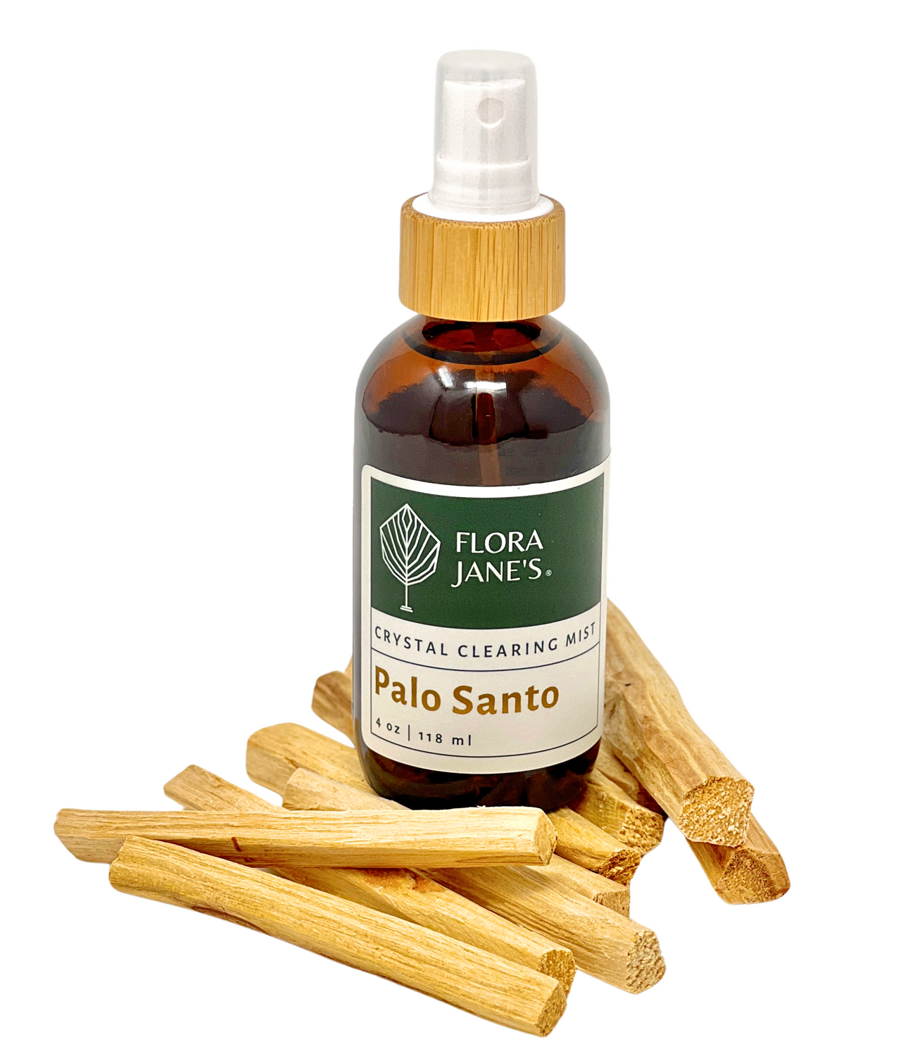 palo santo sticks and oil bottle
