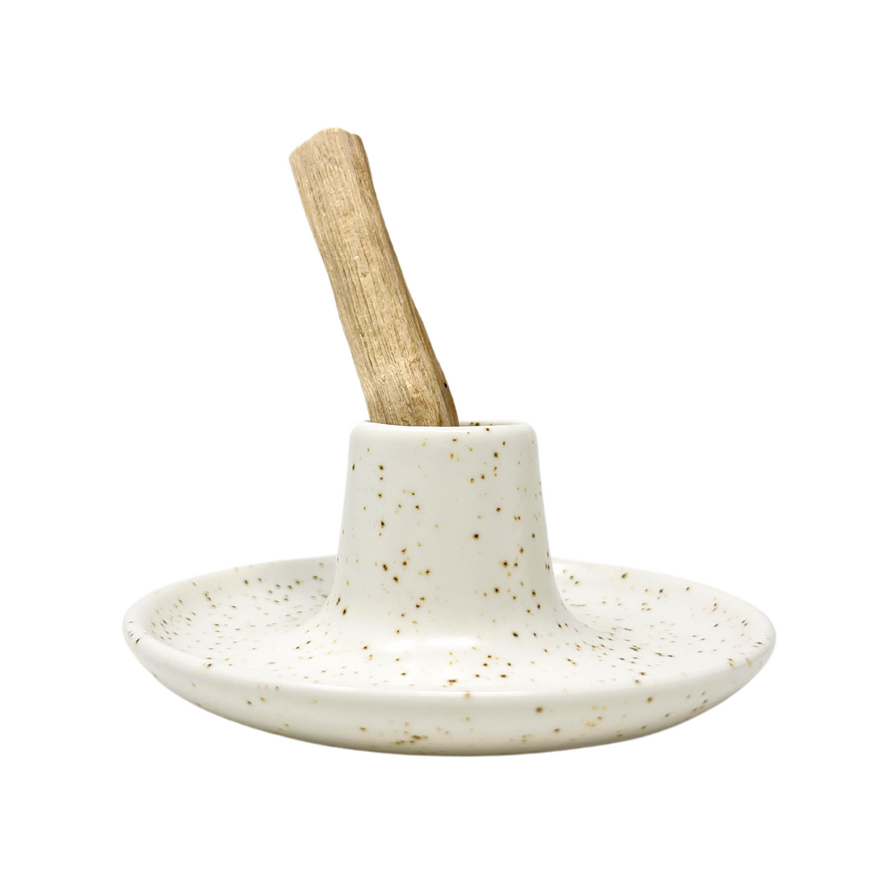 palo santo ceramic holder cream color